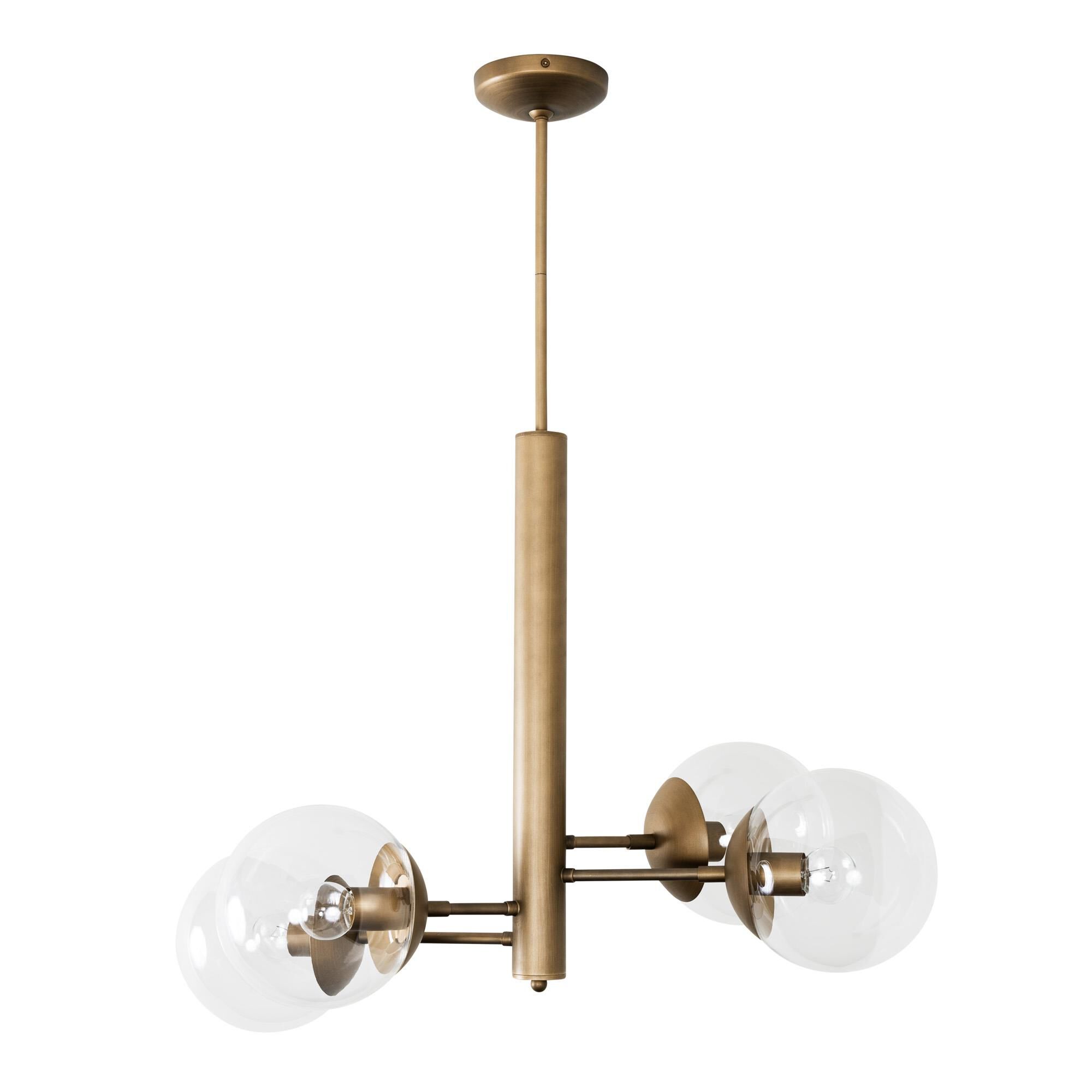 Mid-Century 28 Inch 4 Light Chandelier by Varaluz