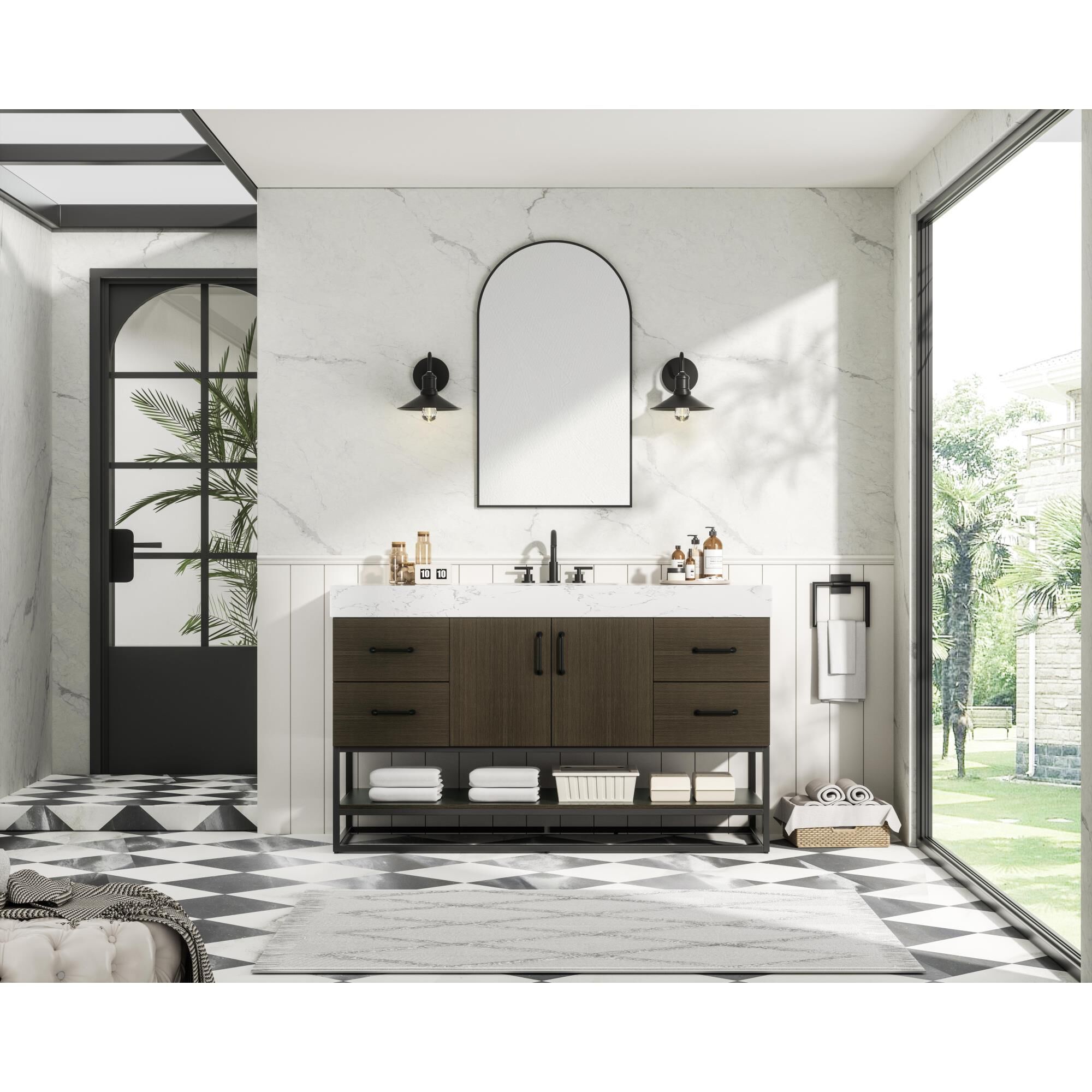 Caroline 54 Inch Bath Vanity by Elegant Dcor