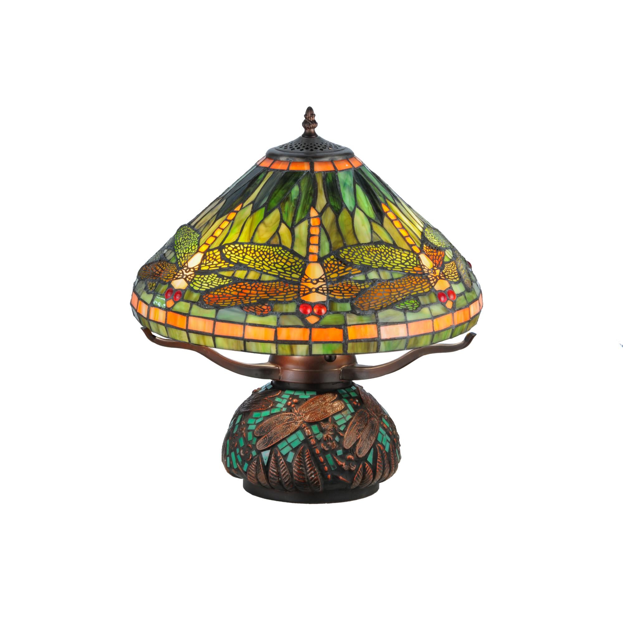 Tiffany Dragonfly 17 Inch Table Lamp by Meyda Lighting