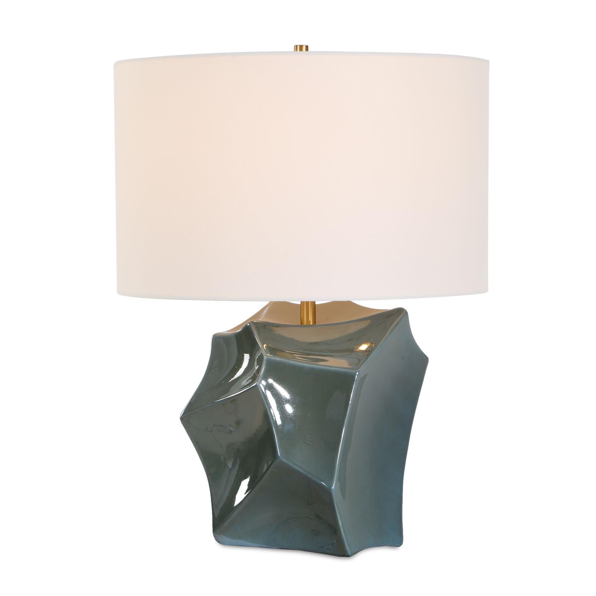 Shown in Blue, Bronze, Green finish and Round Drum Hardback shade