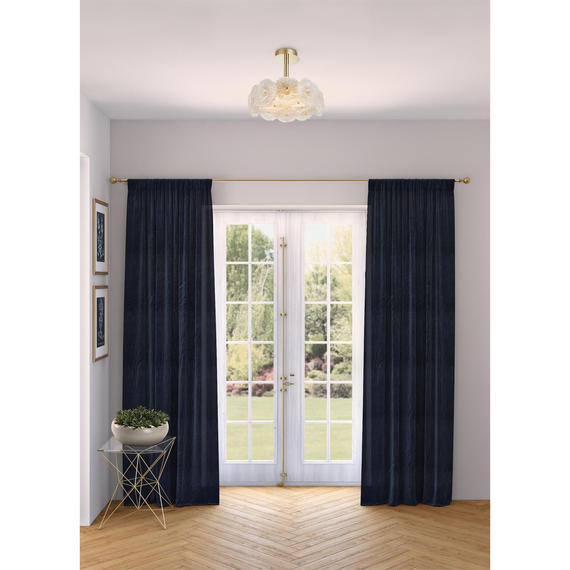 Bloom 16 Inch Semi Flush Mount,