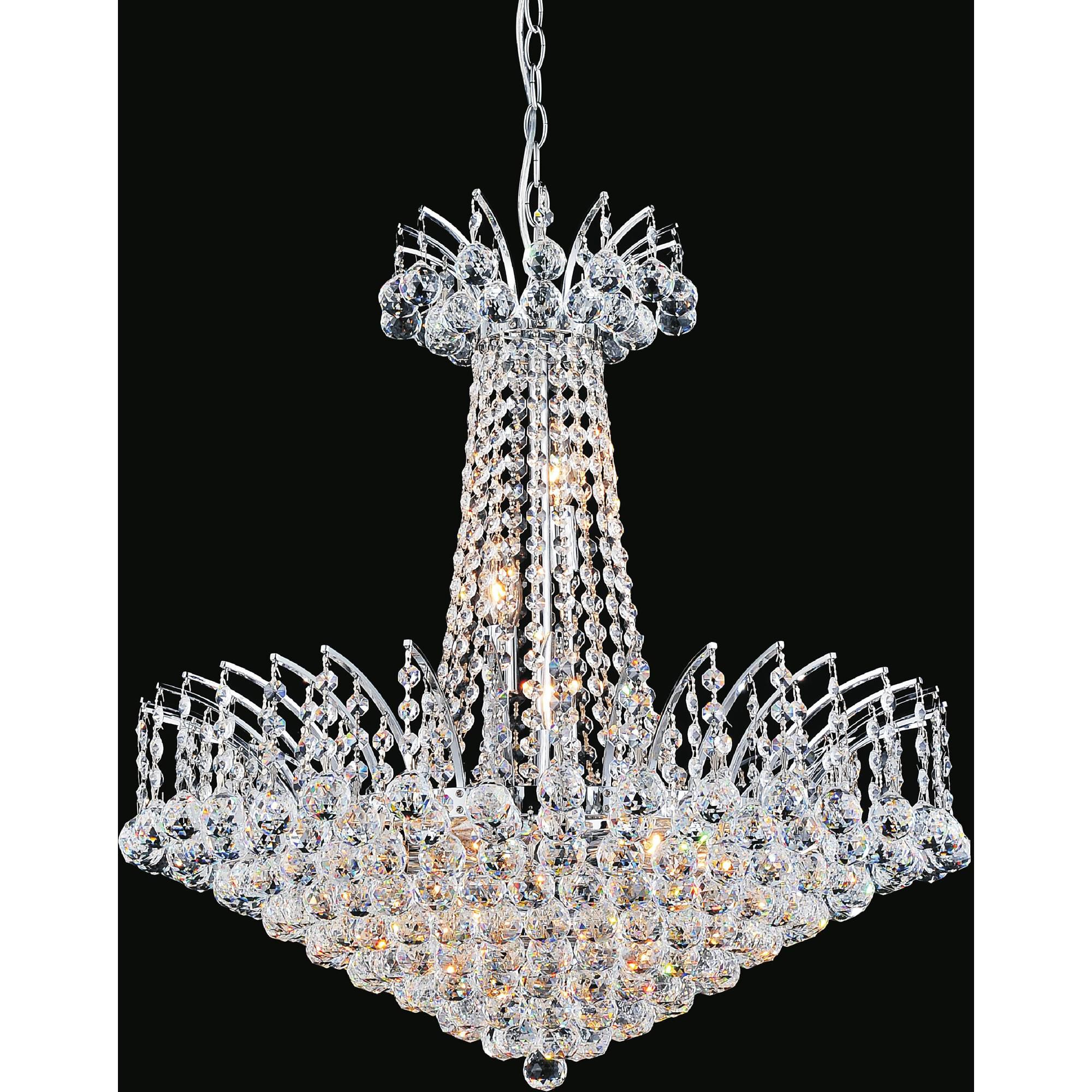 Posh 24 Inch 11 Light Chandelier by CWI Lighting