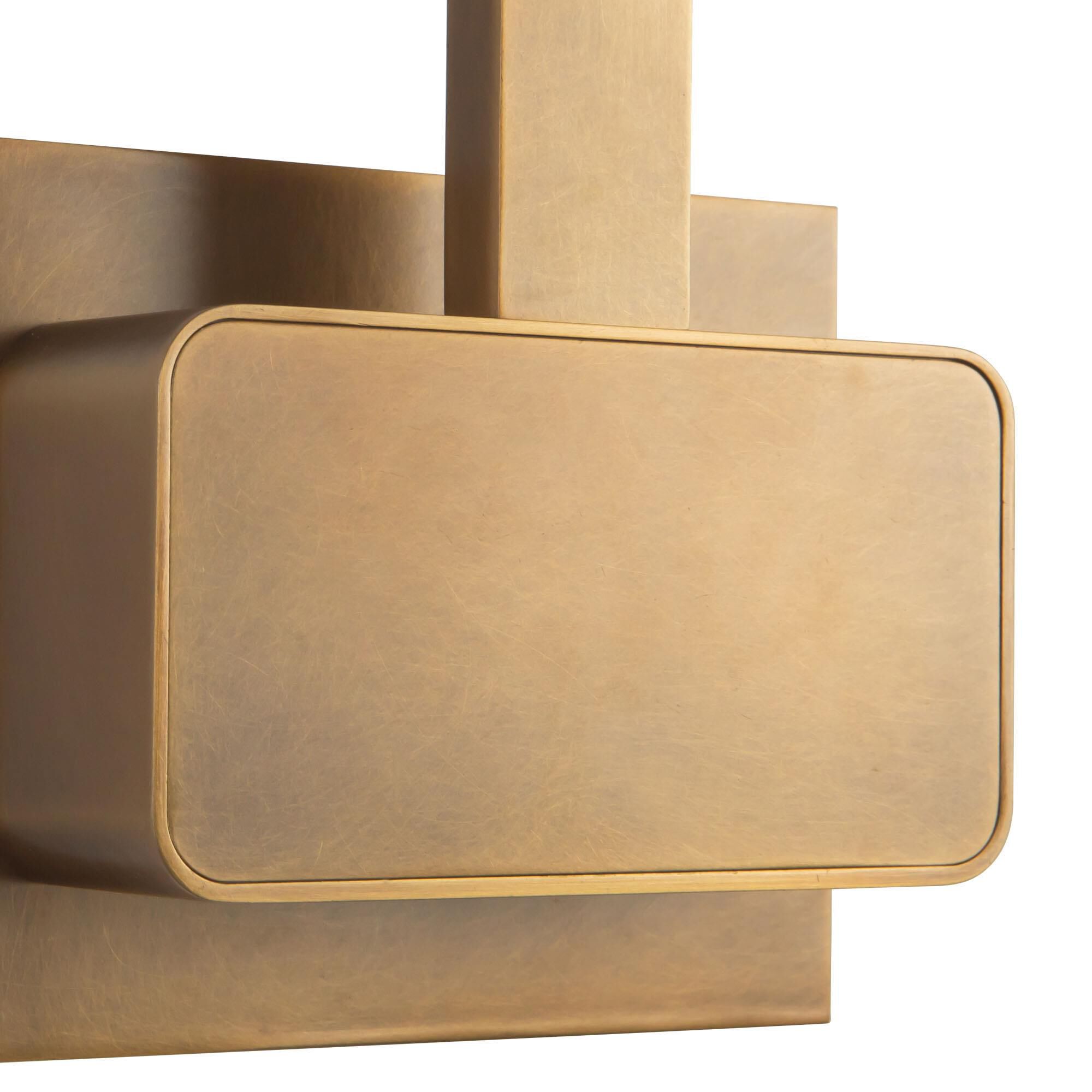 Shown in Vintage Brass finish and White Acrylic Diffuser glass