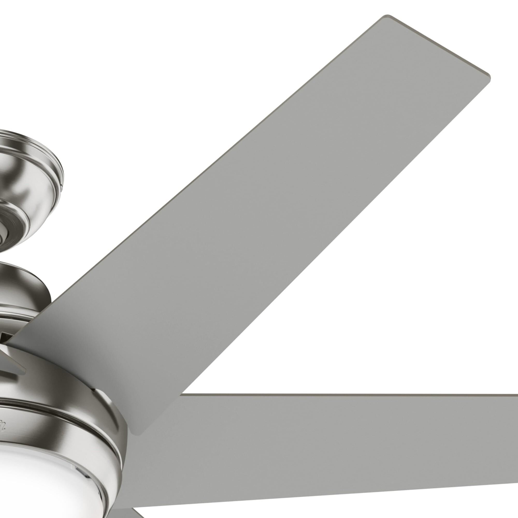 Shown in Brushed Nickel finish and White Cased Shiny glass