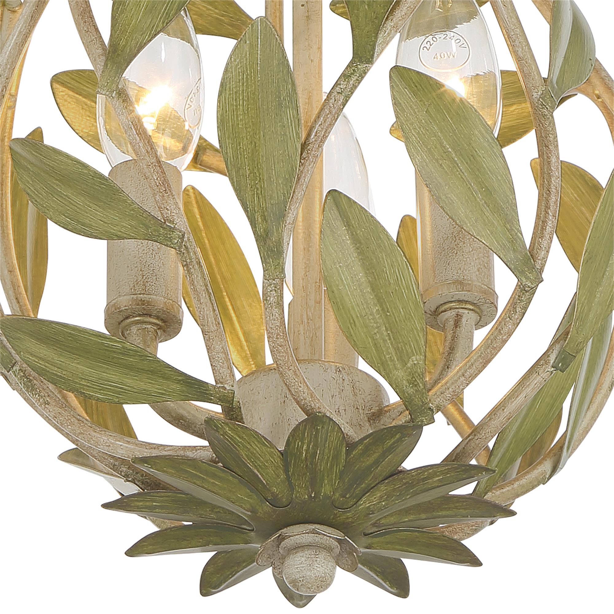 Broche 9 Inch Semi Flush Mount by Crystorama