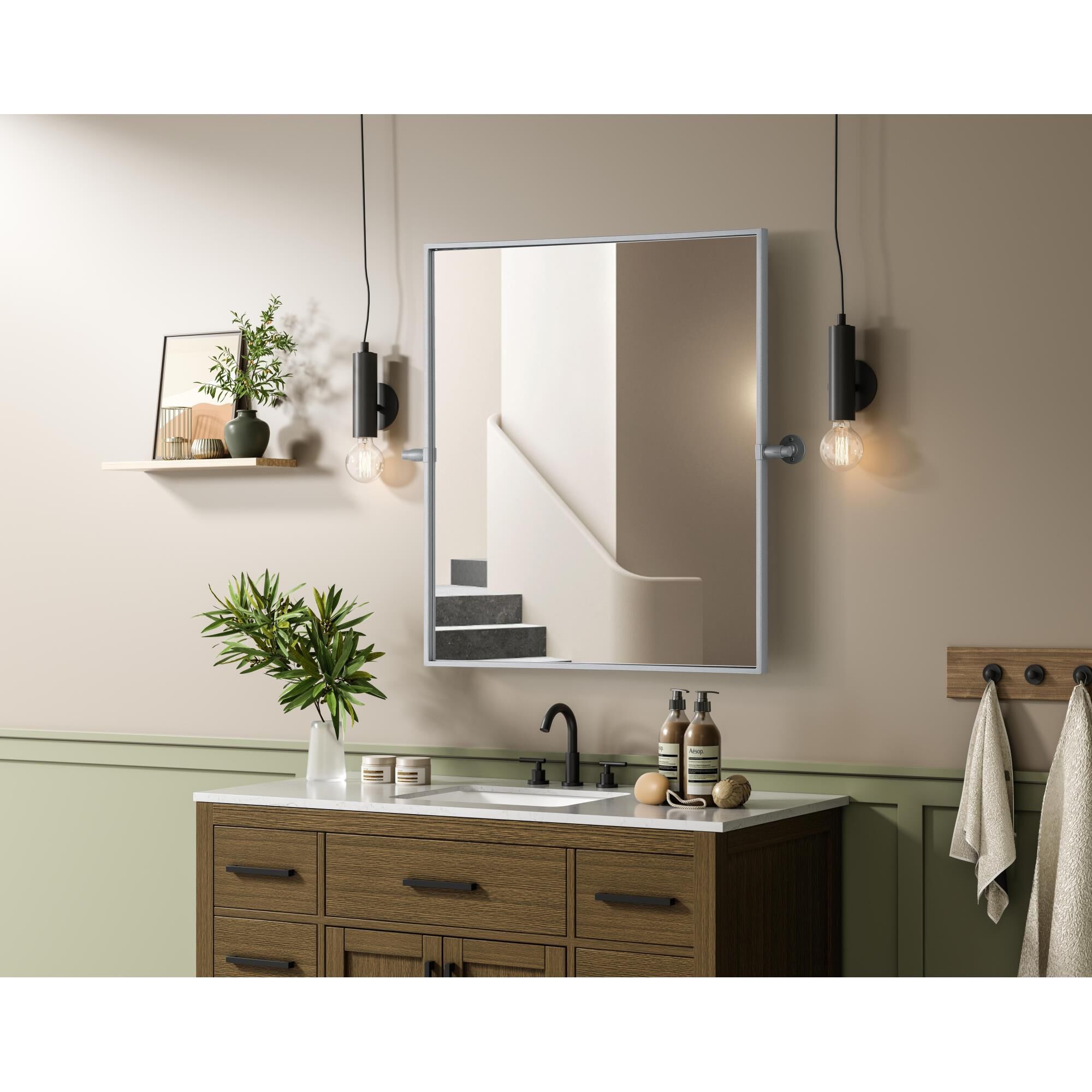 Amoura 30 Inch Deocrative Mirror by Elegant Dcor