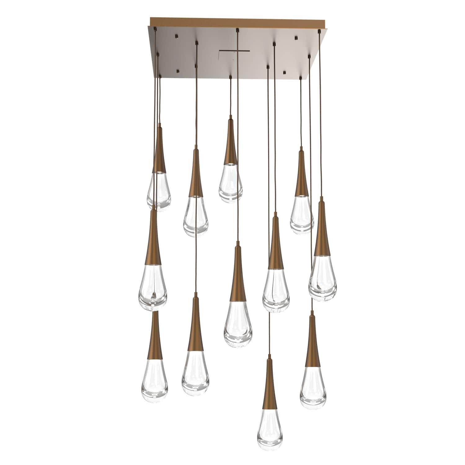 Raindrop 26 Inch 12 Light LED Multi Light Pendant by Hammerton Studio