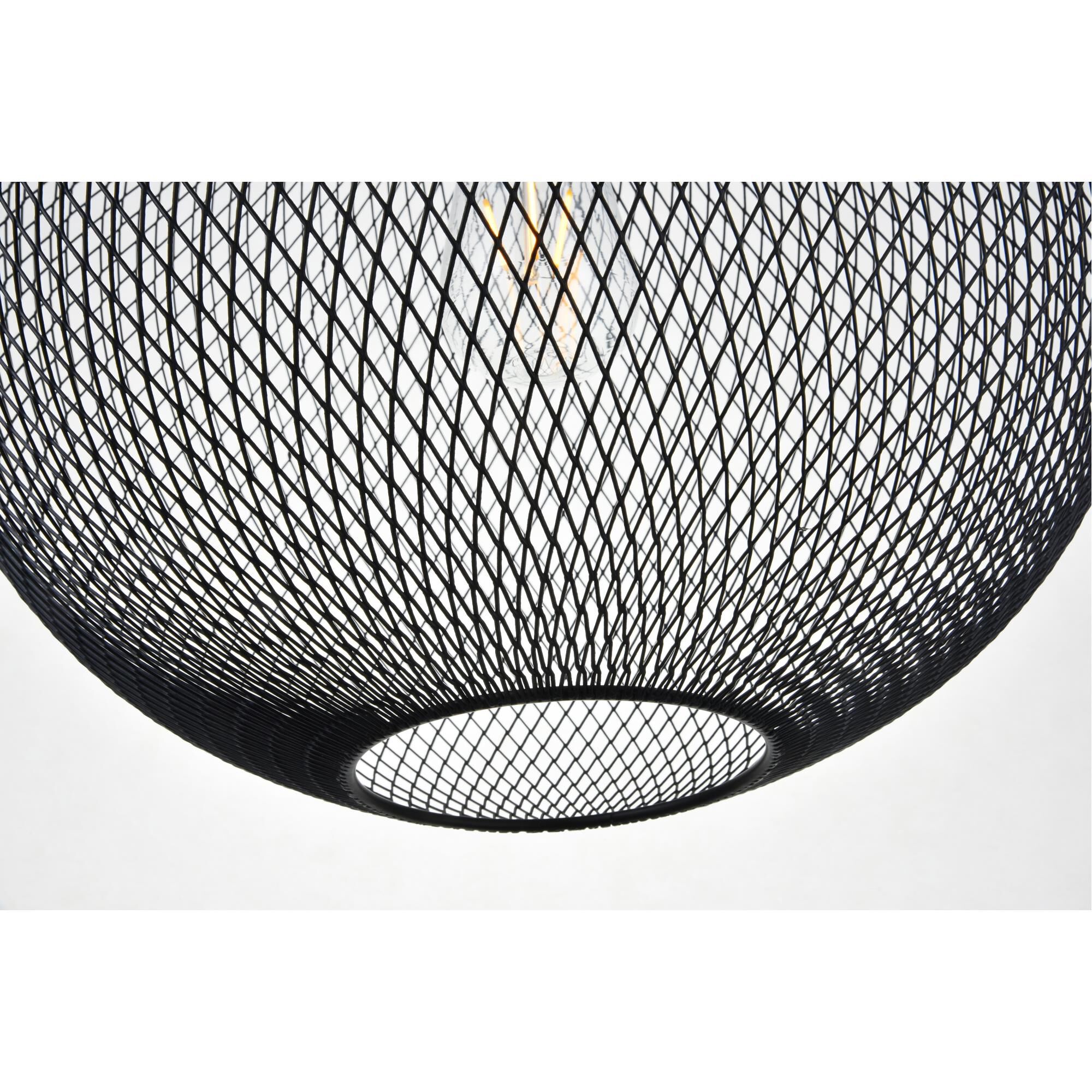 Shown in Black finish and Black Iron shade