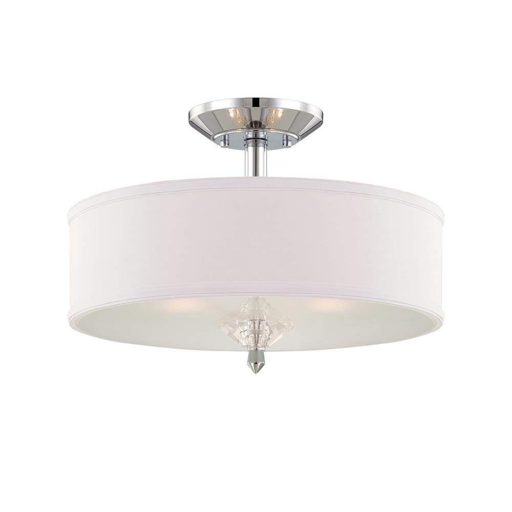 Shown in Chrome finish and White shade