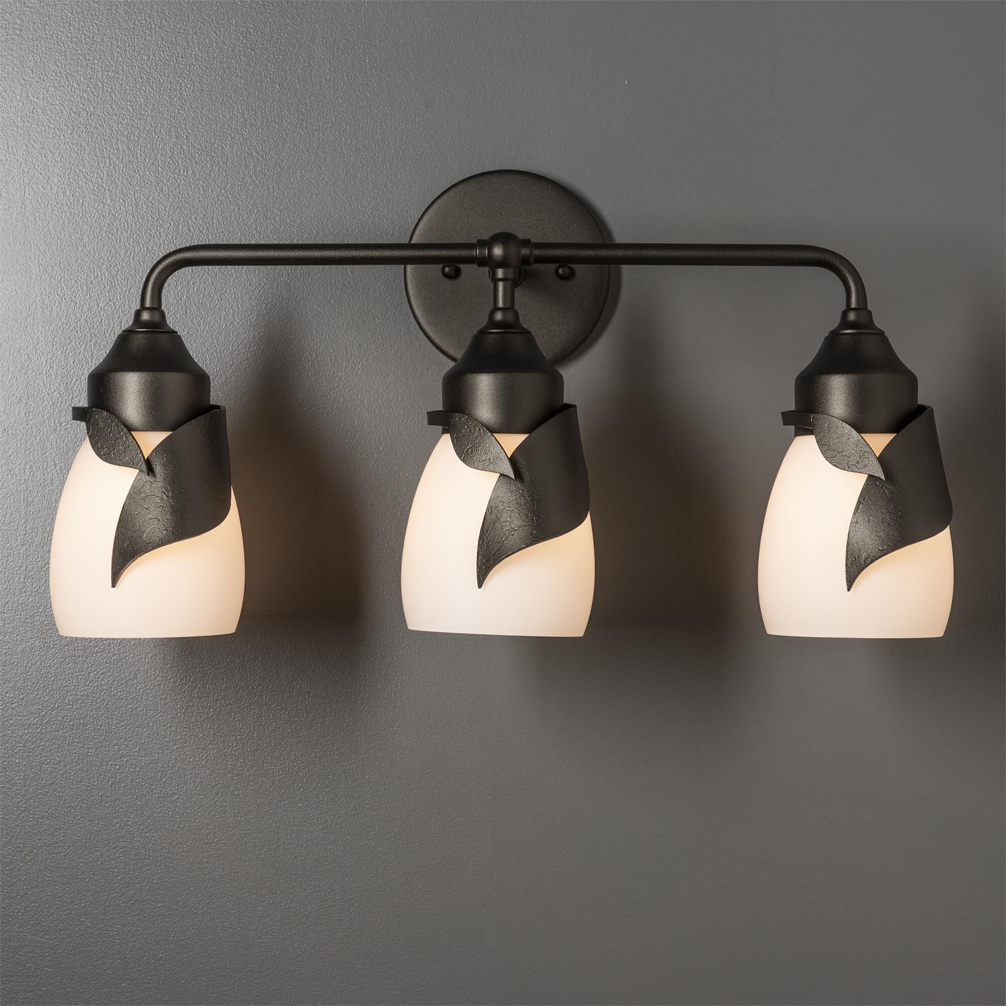 Shown in Oil Rubbed Bronze finish and Opal glass