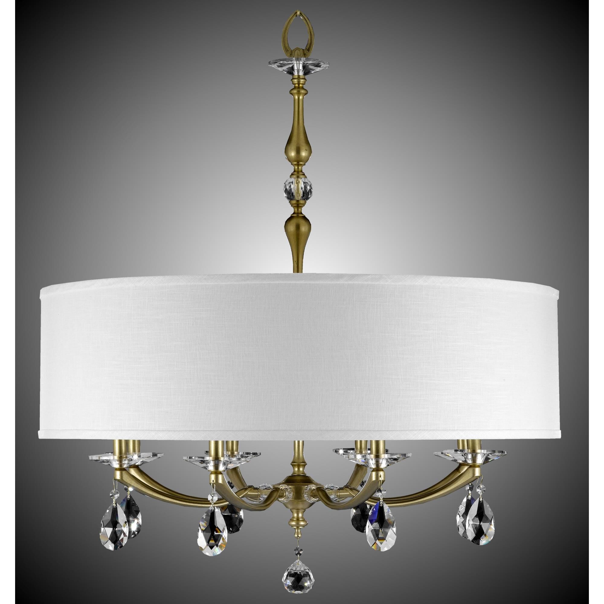 Kensington 8 Light Mini Chandelier by American Brass and Crystal