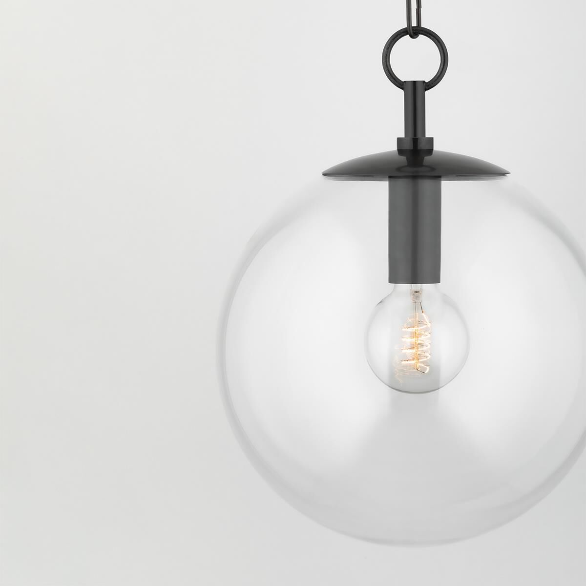 Shown in Old Bronze finish and White glass