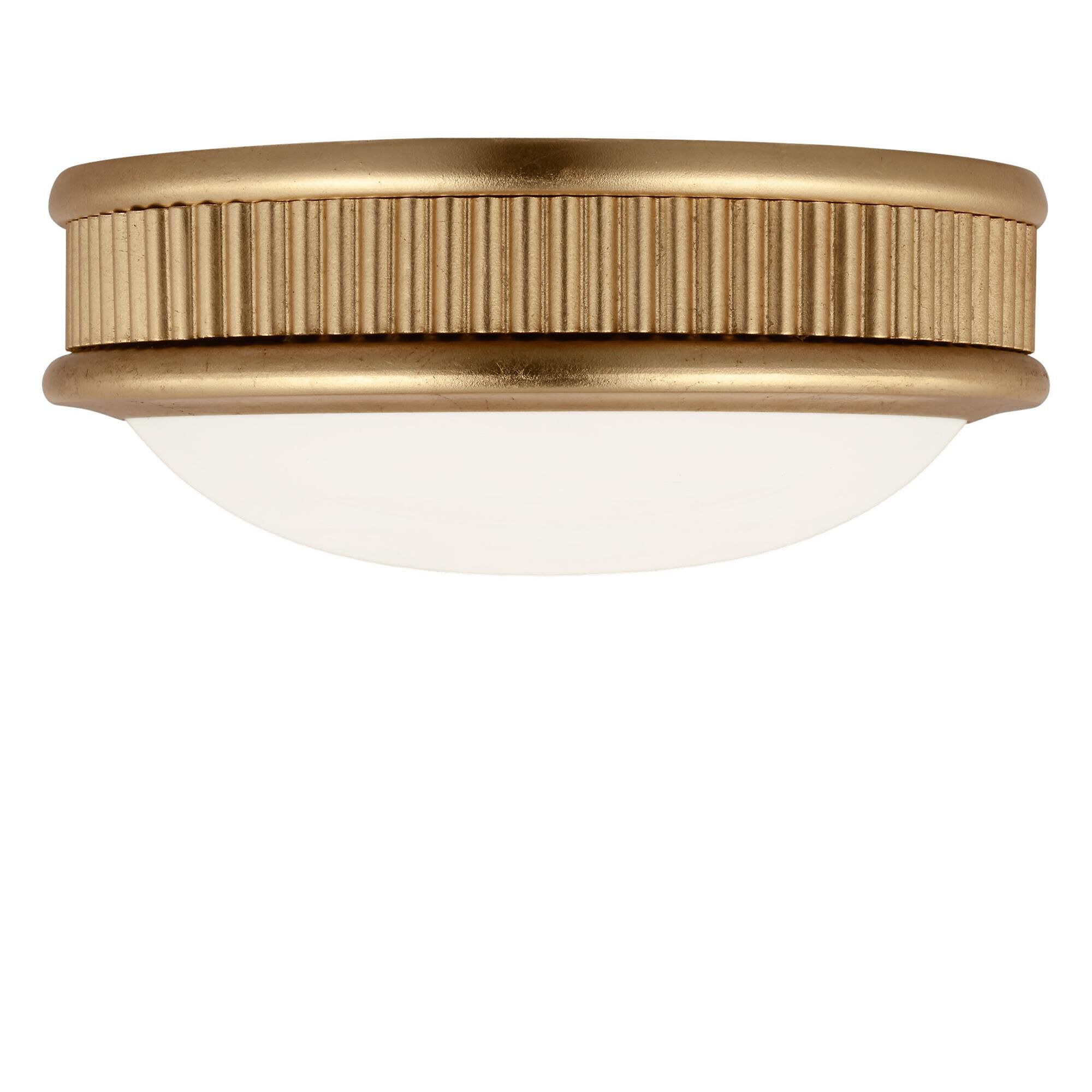 Shown in Gild finish and Milk glass