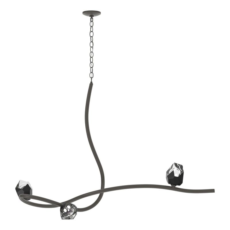 Glacier 22 Inch 3 Light Multi Light Pendant by Hubbardton Forge