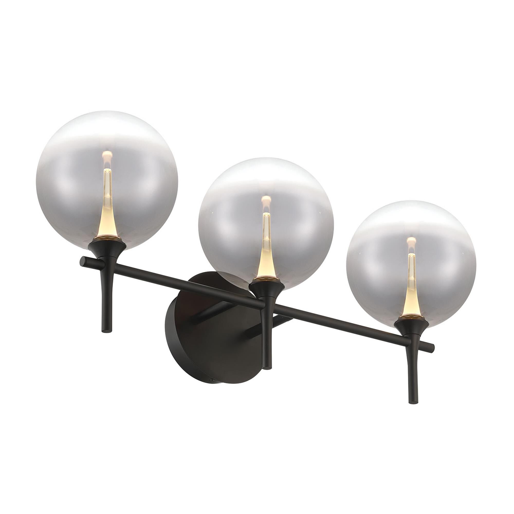 Shown in Black finish and Smoked glass