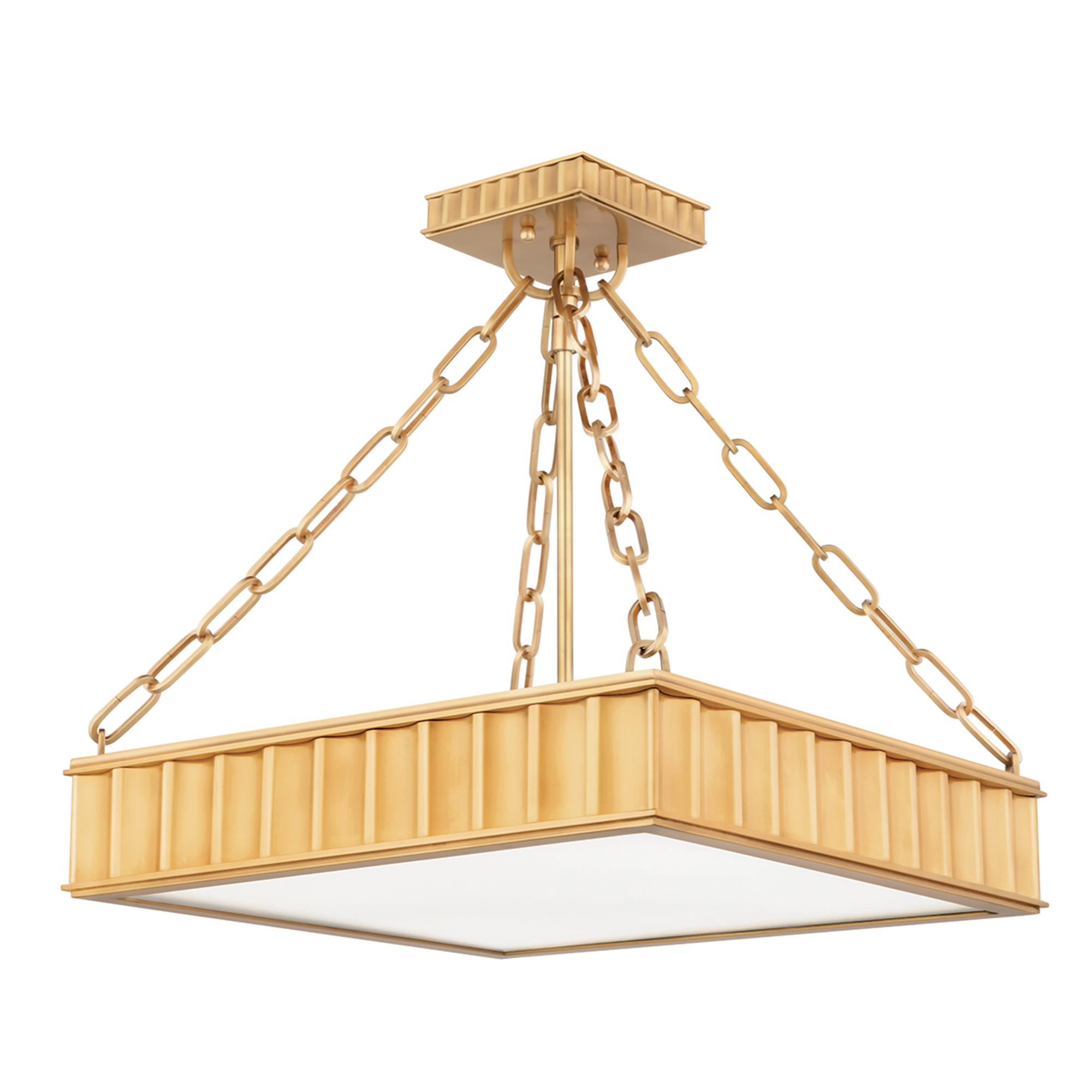 Middlebury 16 Inch 3 Light Semi Flush Mount,