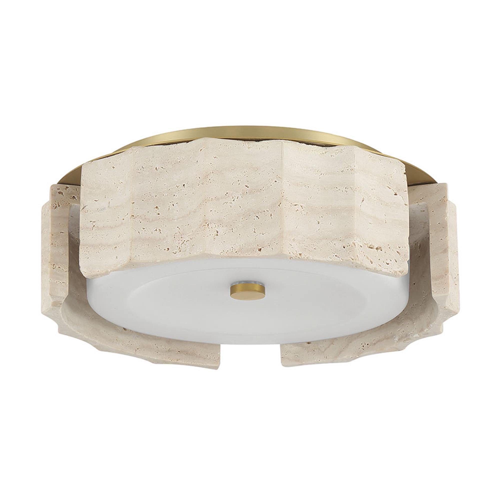 Shown in Gold finish and Opal Etched glass