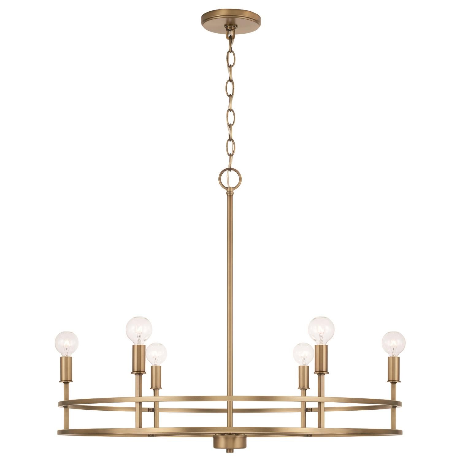 Fuller 28 Inch 6 Light Chandelier by Homeplace by Capital Lighting Fixture Company