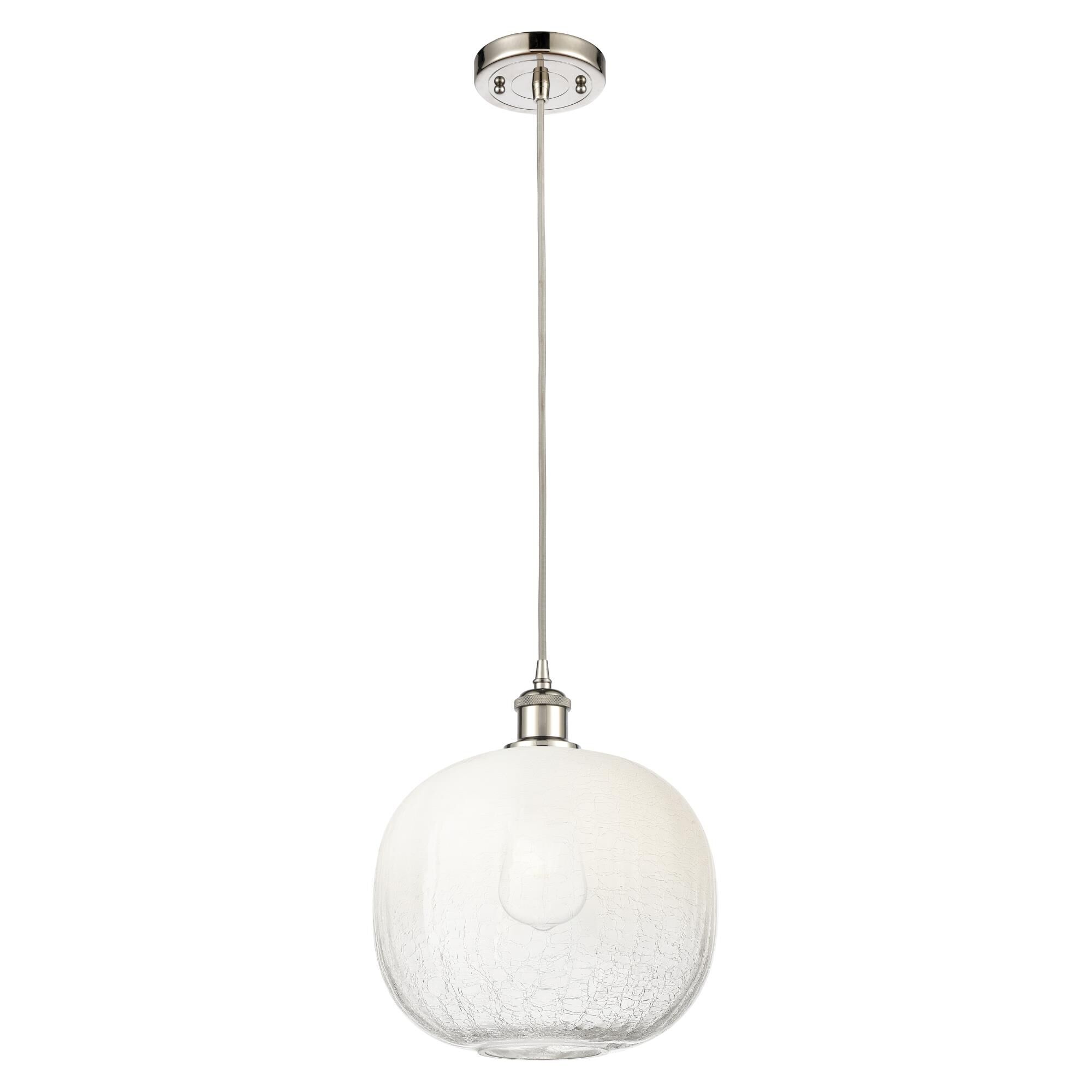 Shown in Polished Nickel finish and Opal glass