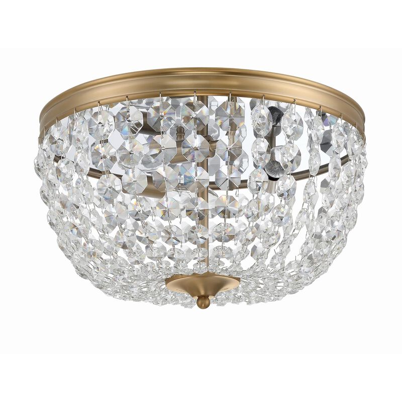 Nola 14 Inch 3 Light Flush Mount by Crystorama