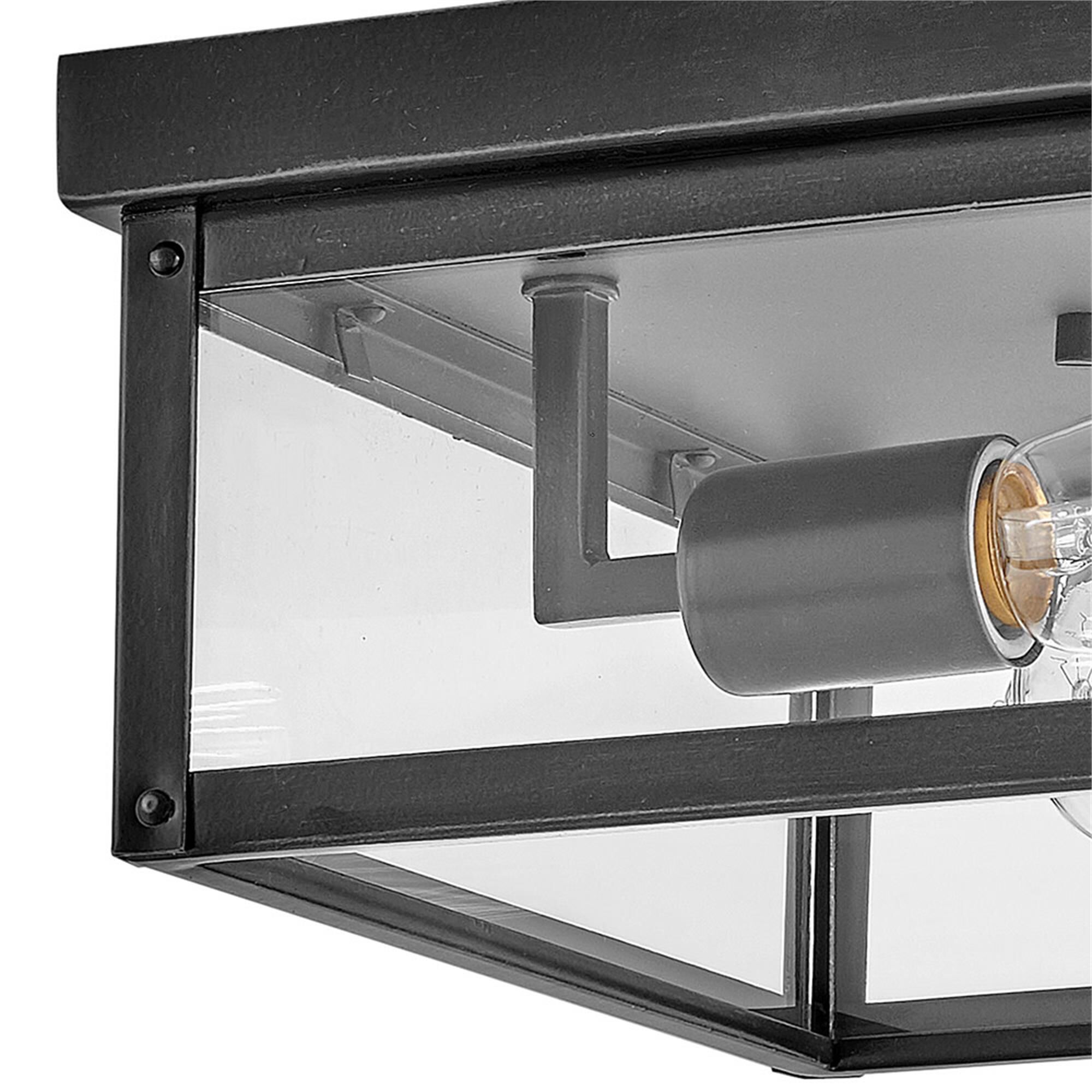 Beckham 12 Inch 2 Light Outdoor Flush Mount,