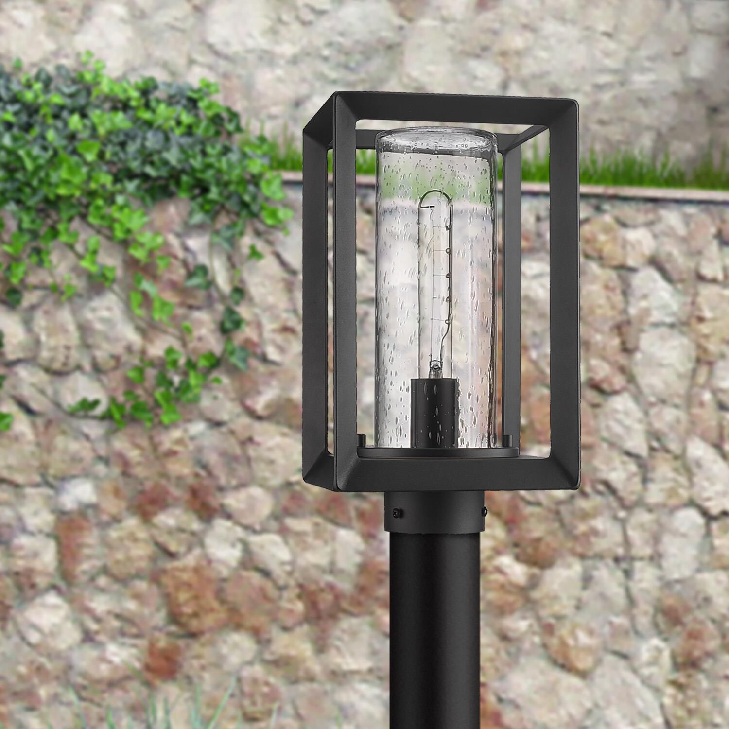 Smyth 13 Inch Outdoor Post Lamp by Golden Lighting