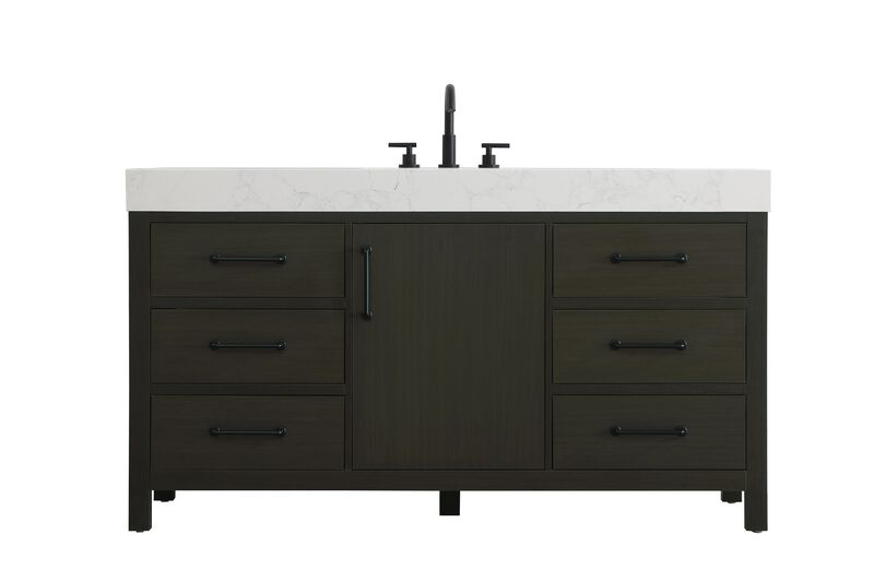 Nathan 60 Inch Bath Vanity by Elegant Dcor