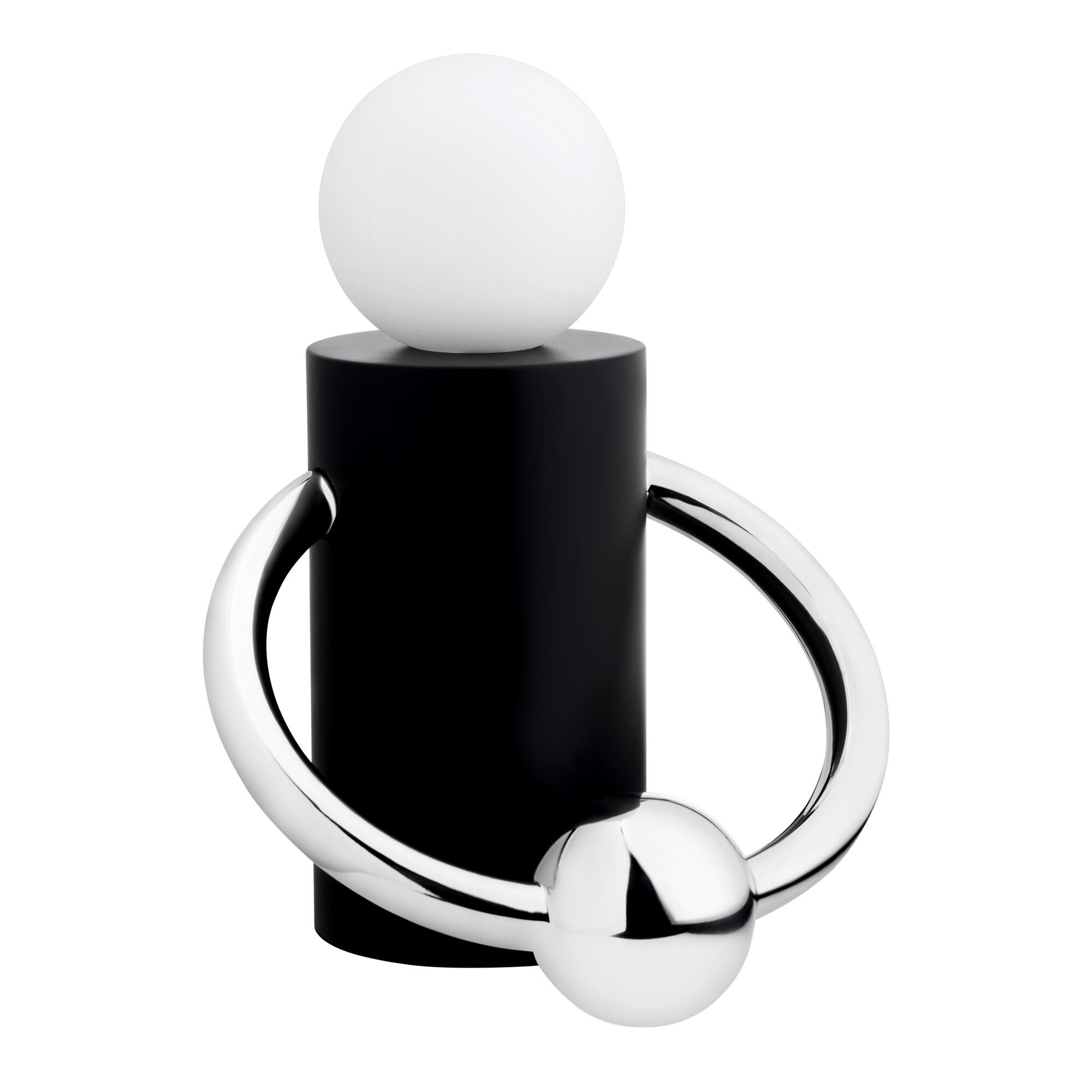 Shown in Chrome finish and Opal glass