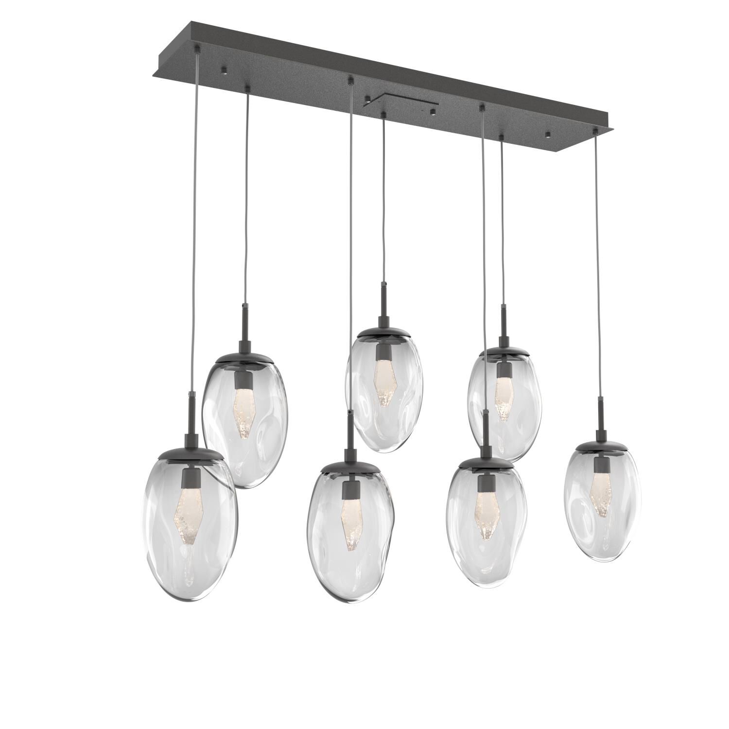 Levi Wilson Nebula 50 Inch 7 Light LED Linear Suspension Light by Hammerton Studio