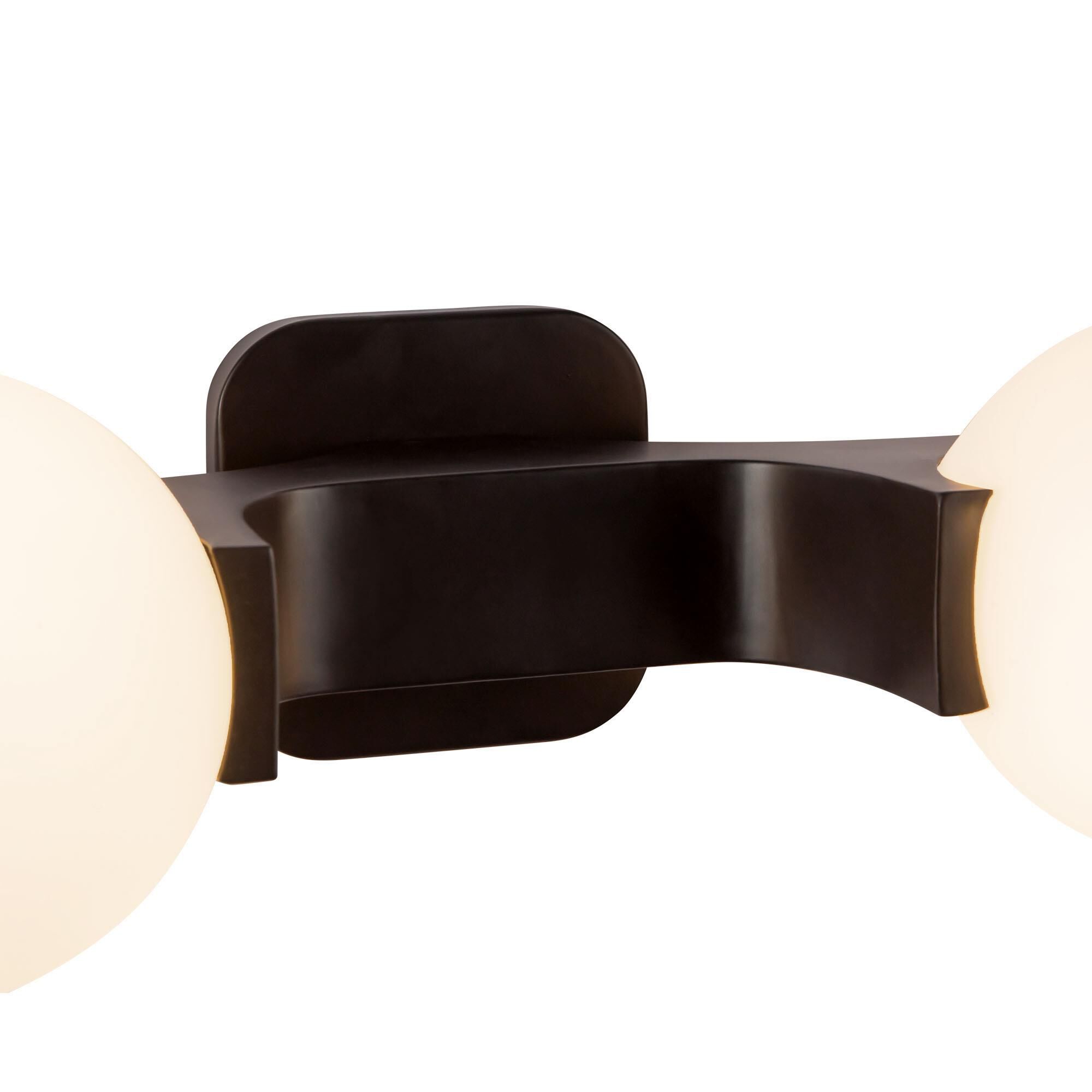Shown in Black finish and Matte Opal glass