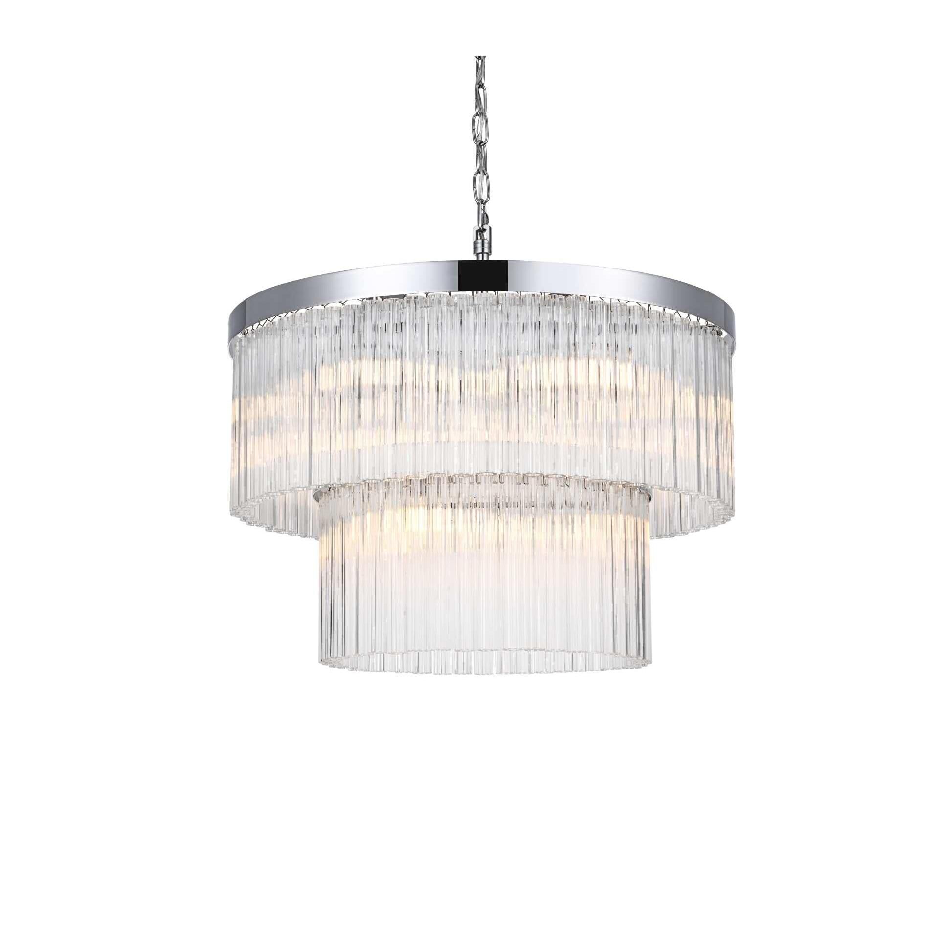 Harlow 24 Inch Chandelier by Elegant Lighting