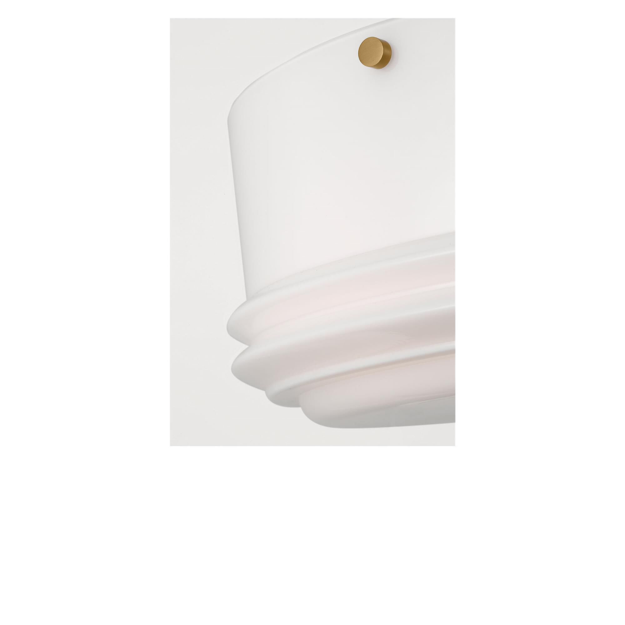 Shown in Milk Glass finish and Milk glass