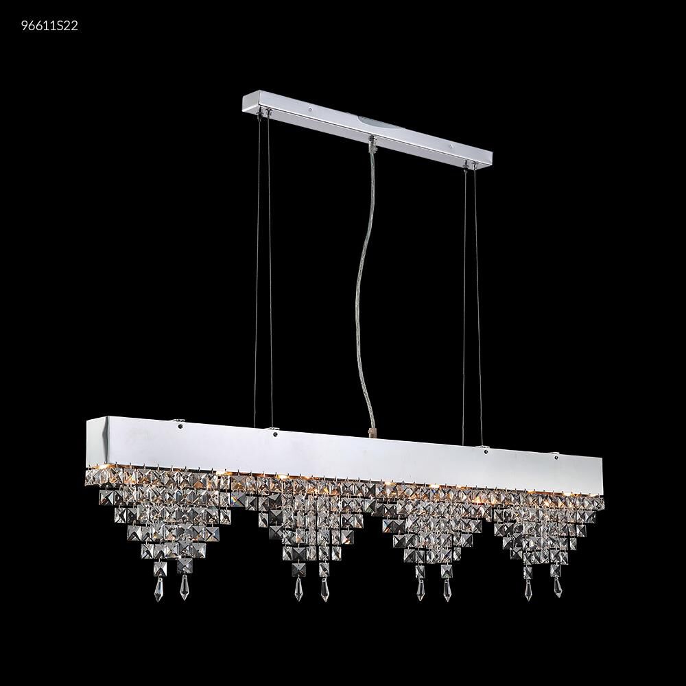 Fashionable Broadway Collection 40 Inch 6 Light Linear Suspension Light by James R. Moder
