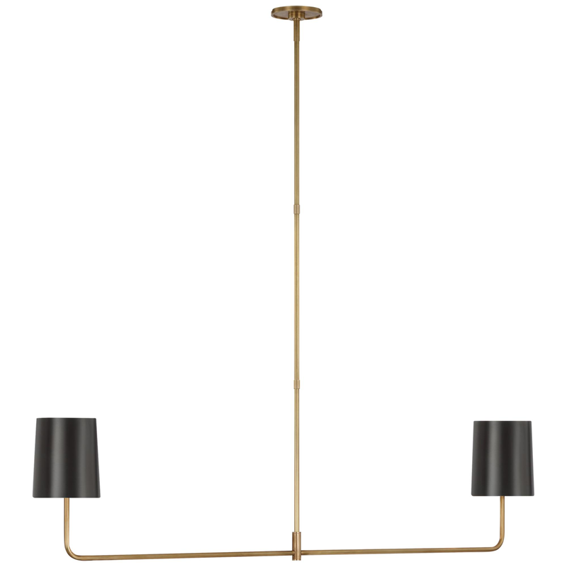 Barbara Barry Go Lightly 54 Inch 2 Light LED Linear Suspension Light by Visual Comfort Signature Collection