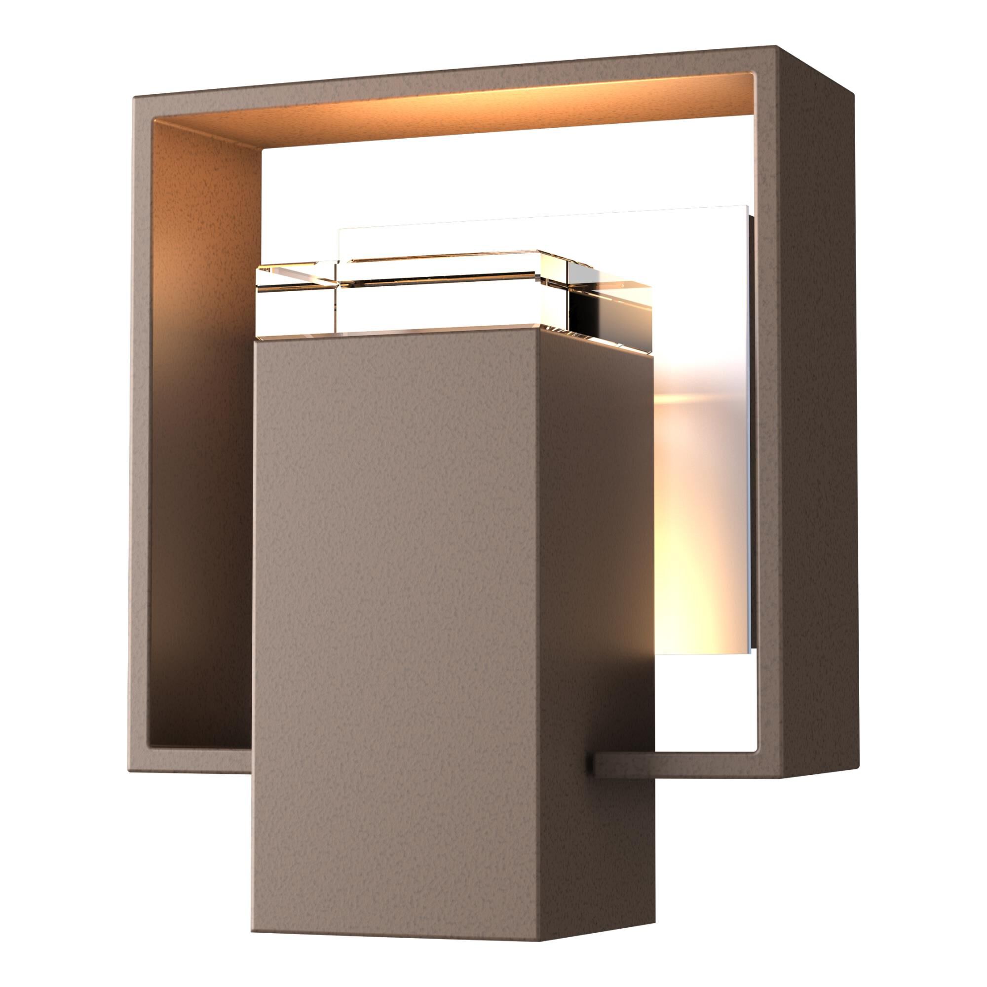Hubbardton Forge Shadow Box 8 Inch Tall Outdoor Wall Light