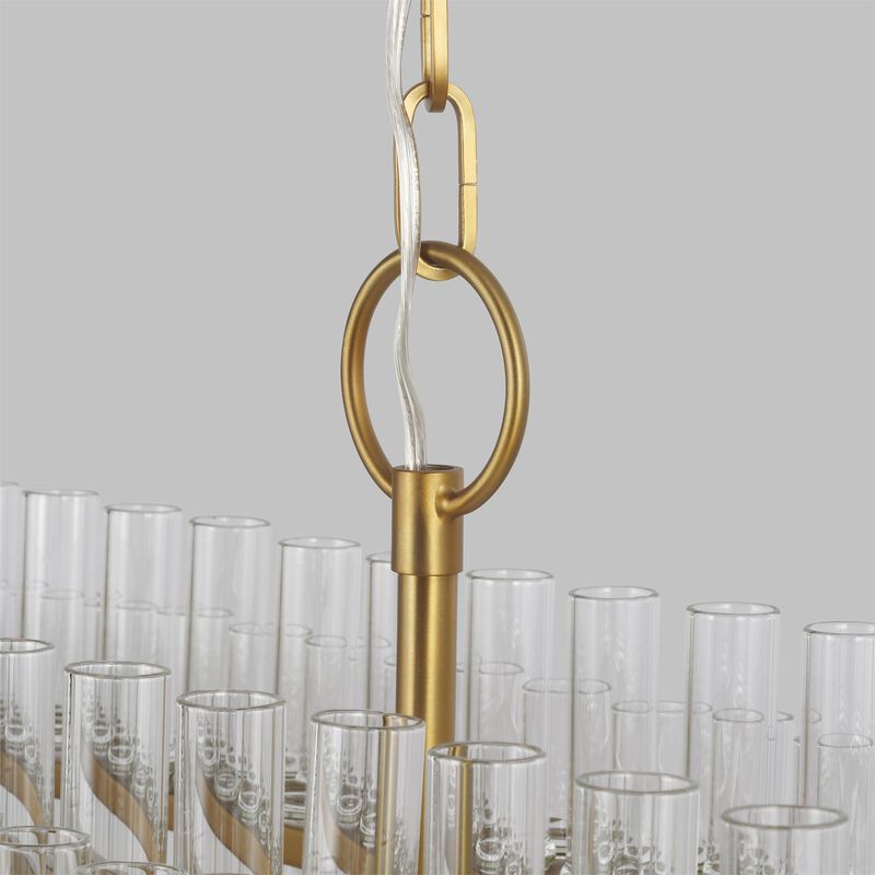 Chapman & Myers Beckett Medium Linear Chandelier by Visual Comfort Studio