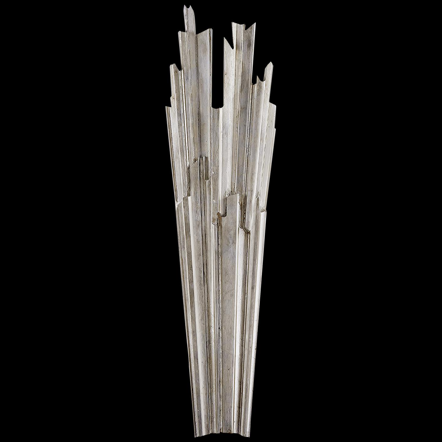 Shown in Burnished Silver Leaf finish and No Glass  glass and NO Shade  shade