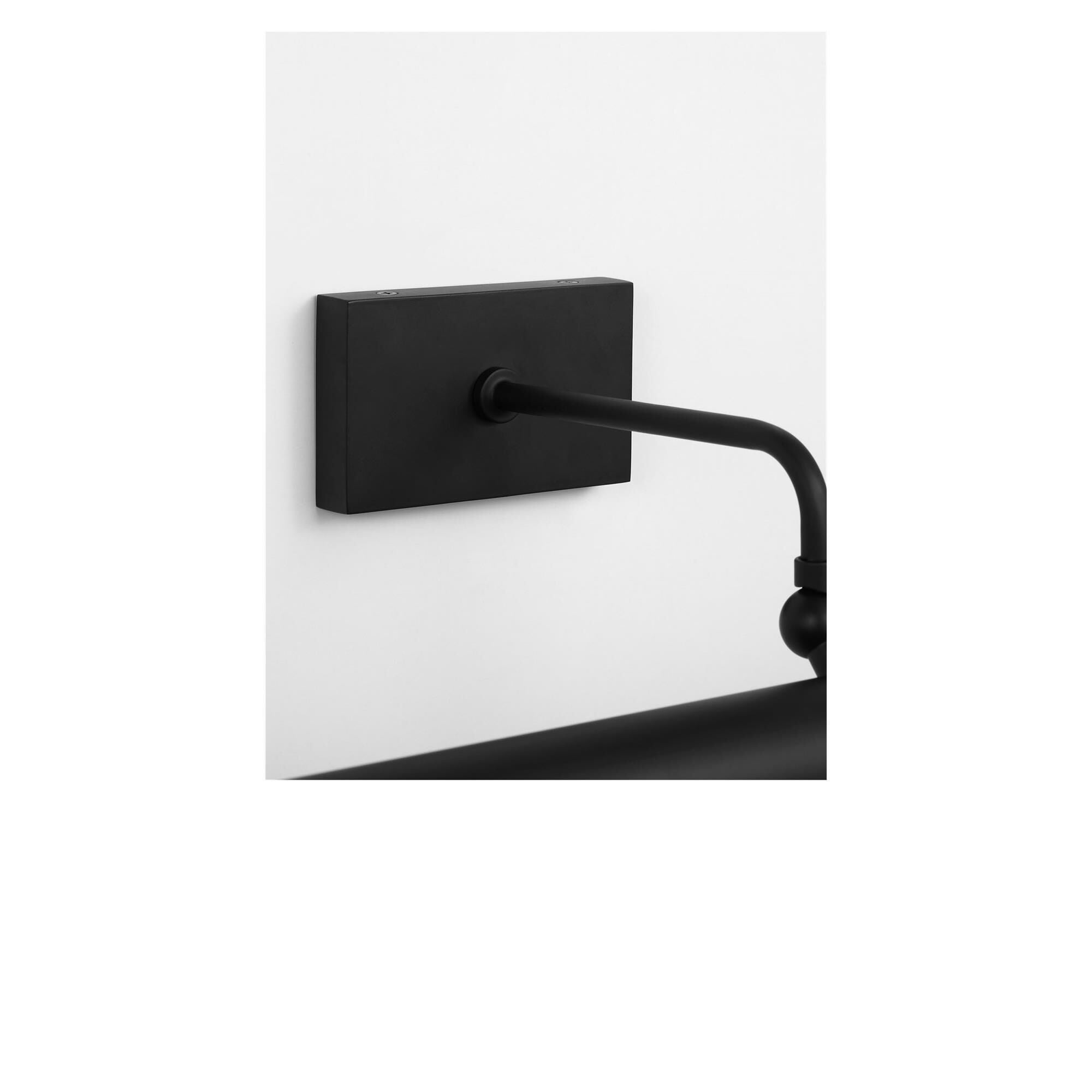 Shown in Midnight Black finish and White Acrylic Diffuser shade