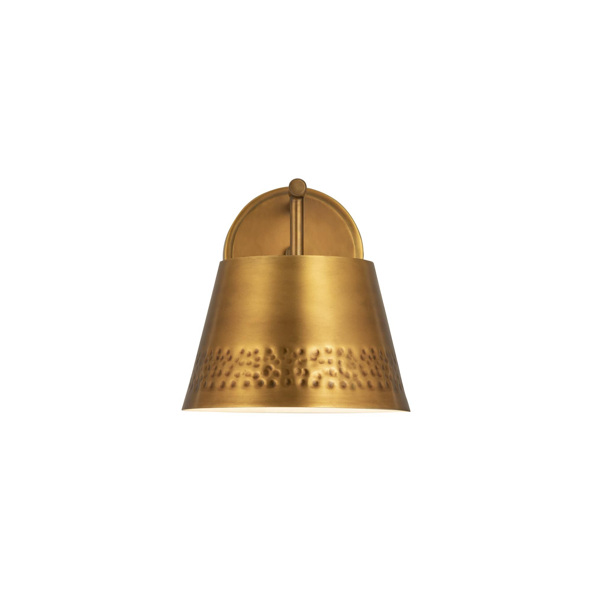 Shown in Rubbed Brass finish and Iron glass and Iron shade