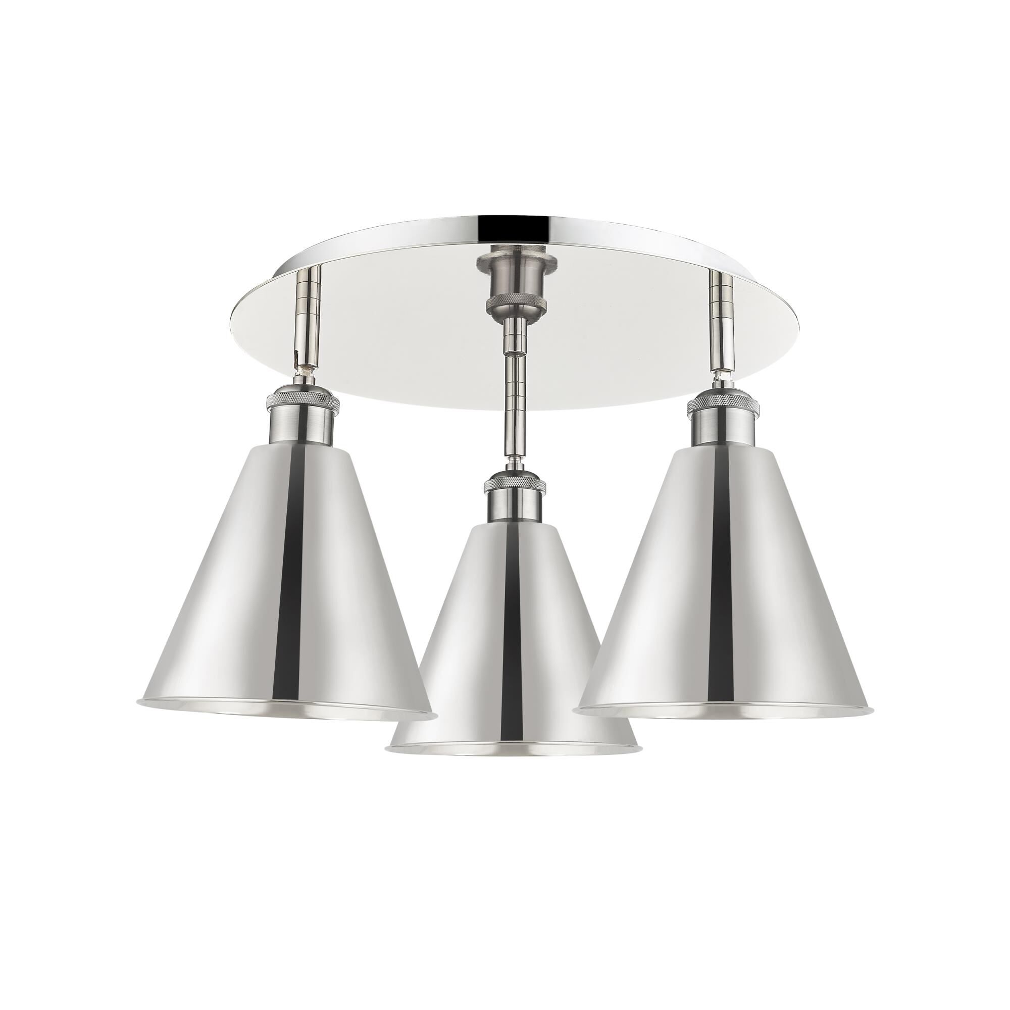 Shown in Polished Nickel finish and Polished Nickel shade