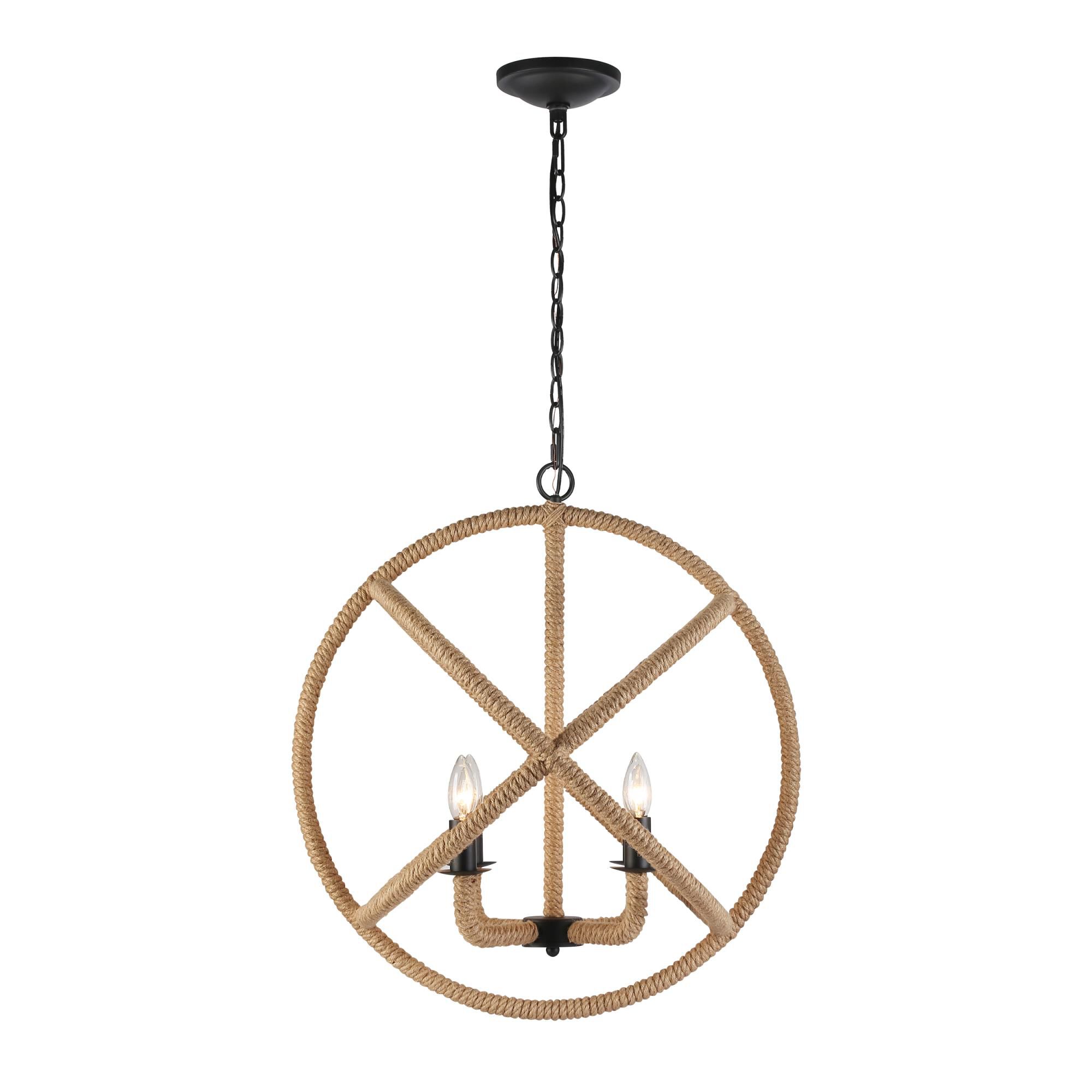 Marina 23 Inch Cage Pendant by Golden Lighting