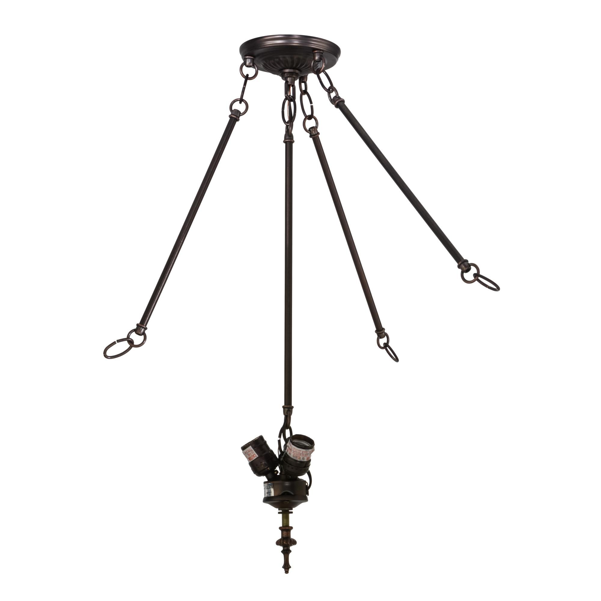 20 Inch 3 Light Semi Flush Mount by Meyda Lighting