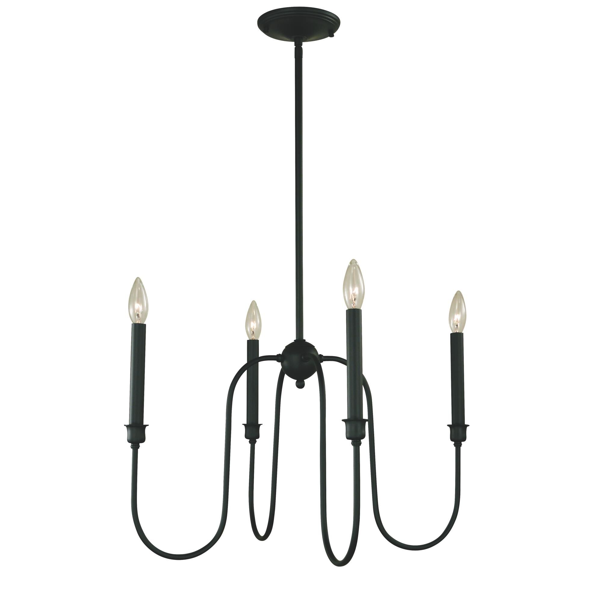 Jasper 22 Inch 4 Light Mini Chandelier by Framburg
