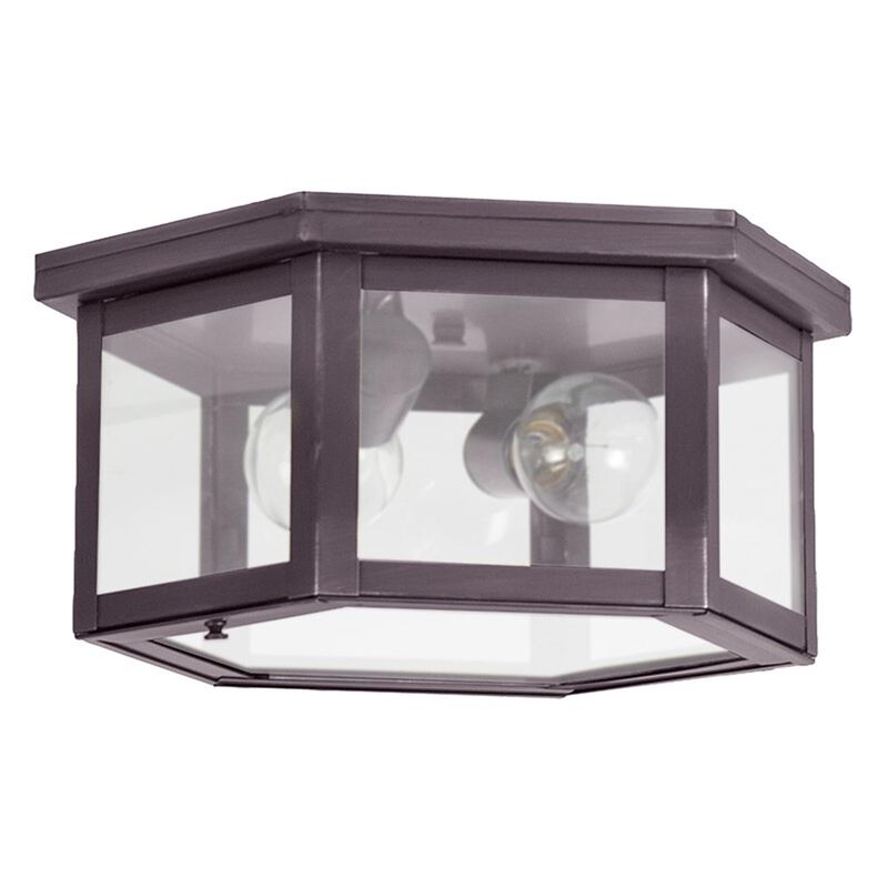 Williams 13 Inch 2 Light Outdoor Flush Mount by Northeast Lantern