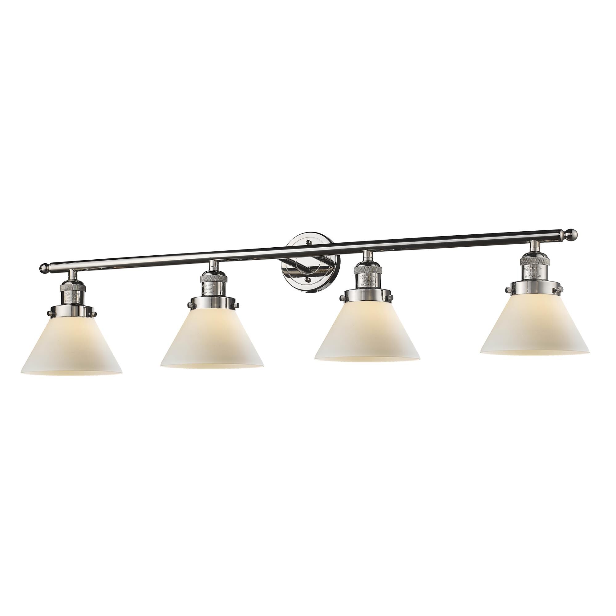 Bruno Marashlian Large Cone 43 Inch 4 Light Bath Vanity Light by Innovations Lighting