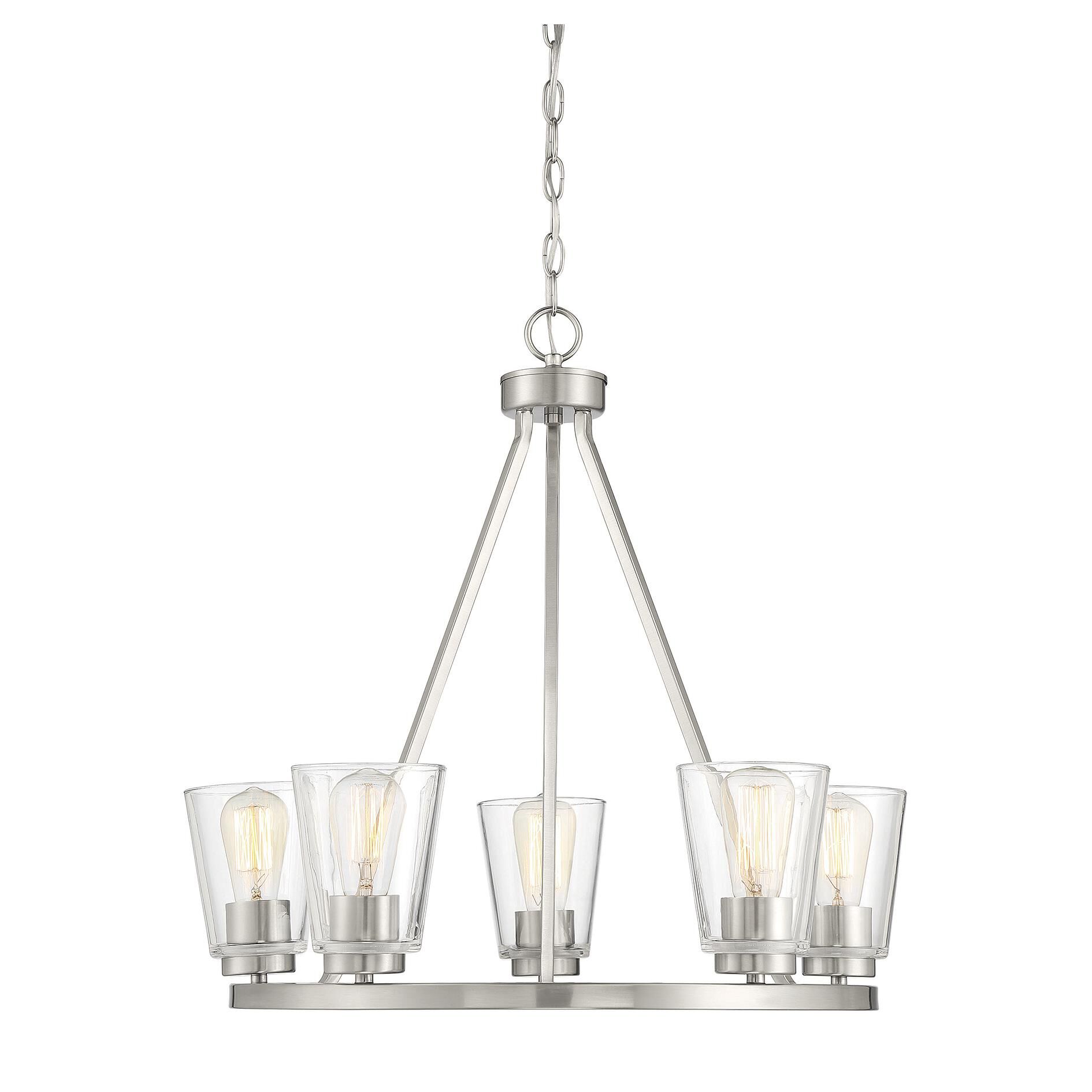 Calhoun 25 Inch 5 Light Chandelier by Savoy House