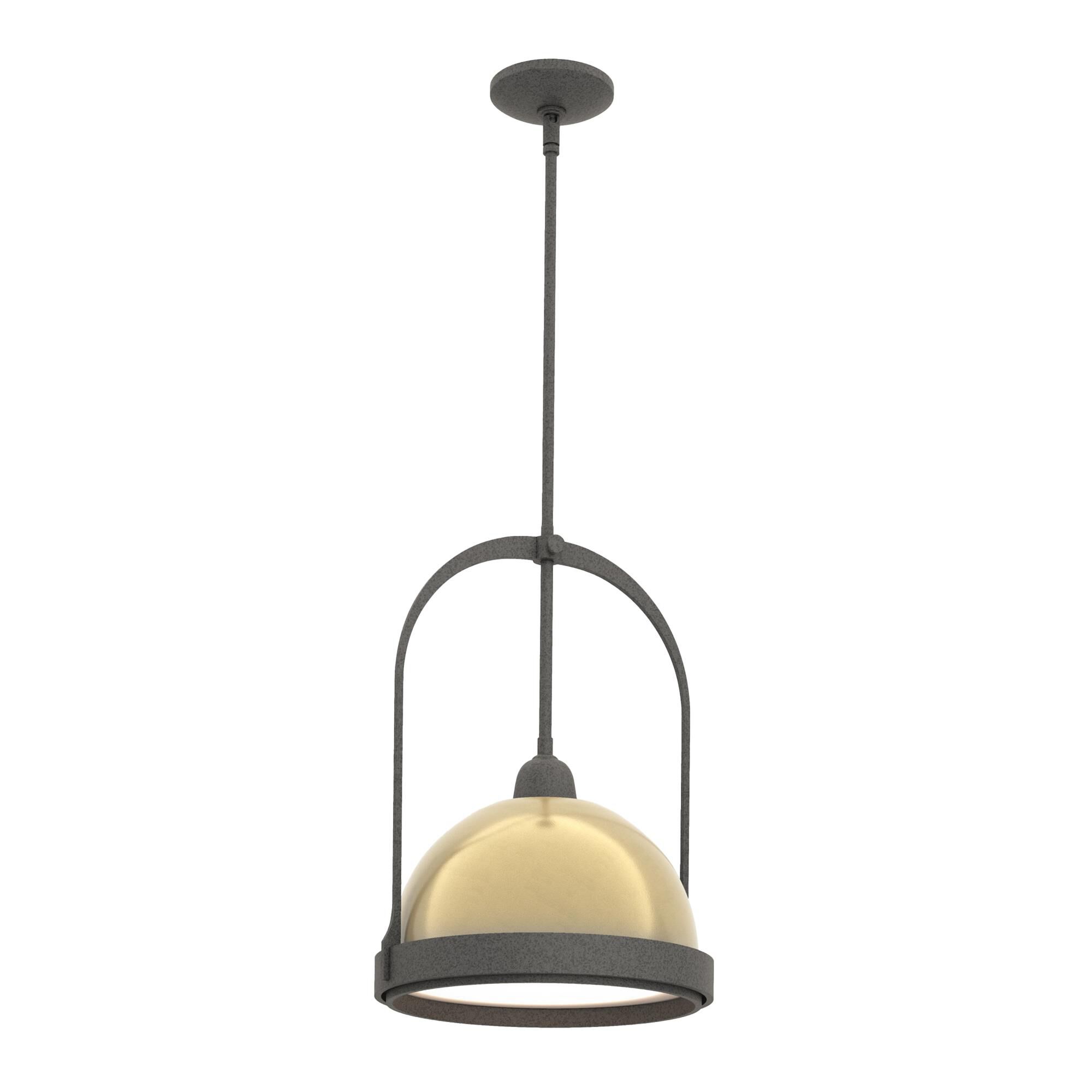 Shown in Natural Iron finish and Modern Brass accent