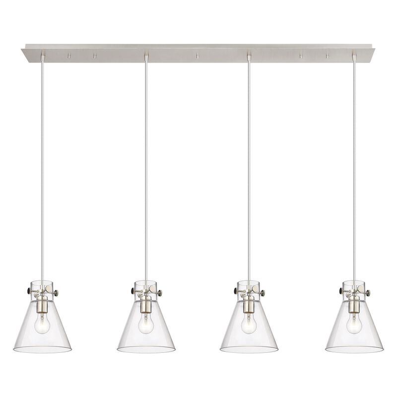 Bruno Marashlian Newton Cone 51 Inch 4 Light Linear Suspension Light by Innovations Lighting