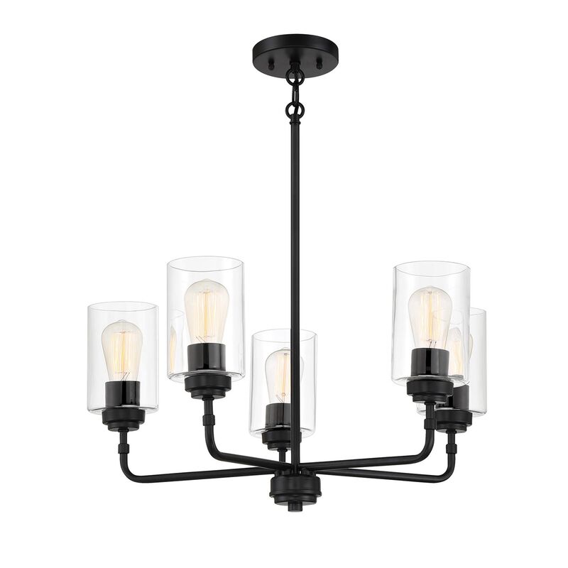Stowe 23 Inch 5 Light Chandelier by Craftmade