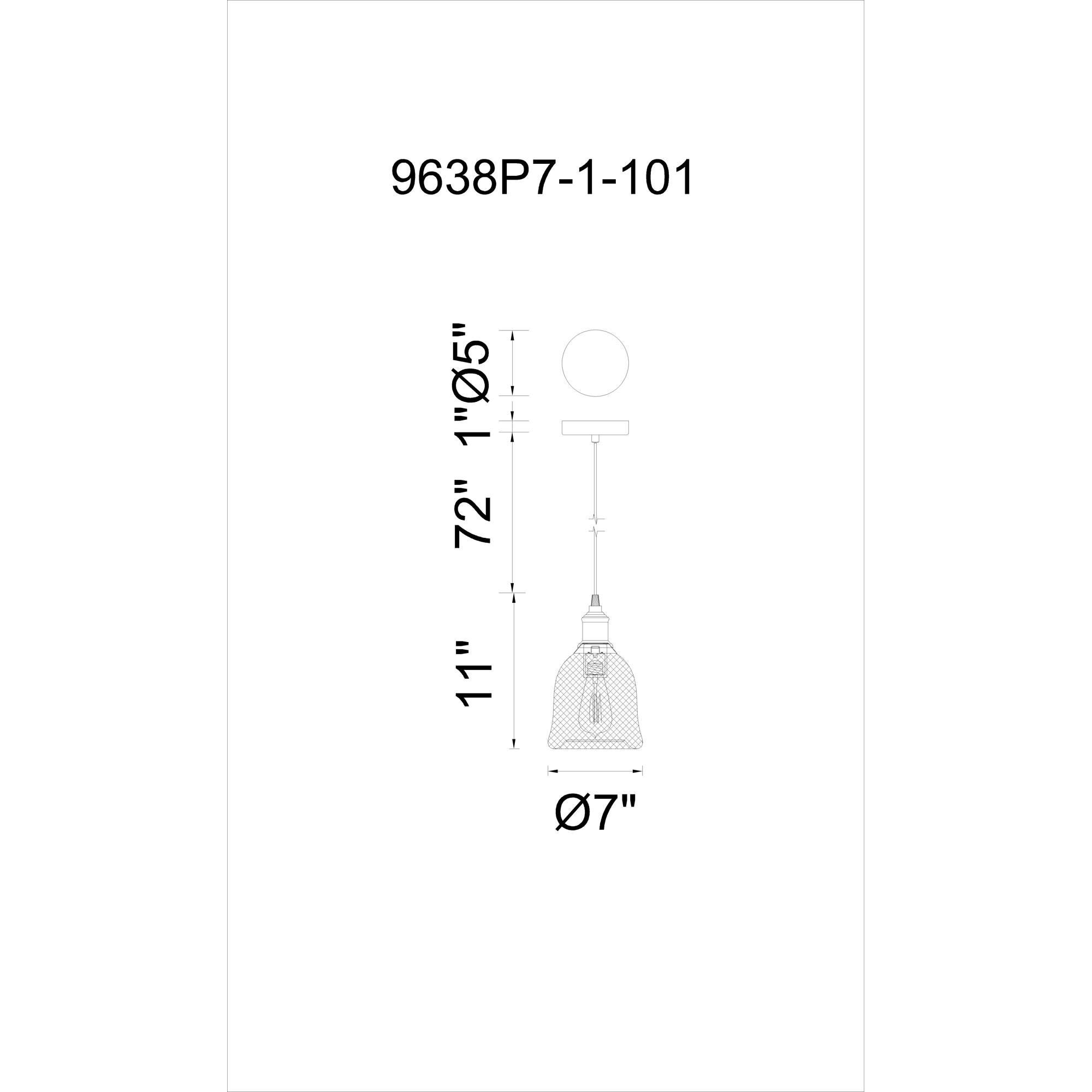 CWI Lighting Drea 7 Inch Mini Pendant